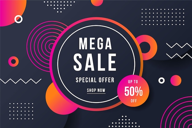 Free vector abstract dark sales background