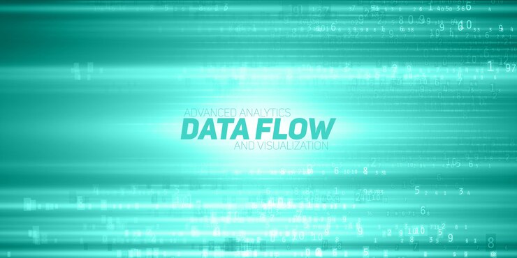Free Vector abstract data flow background