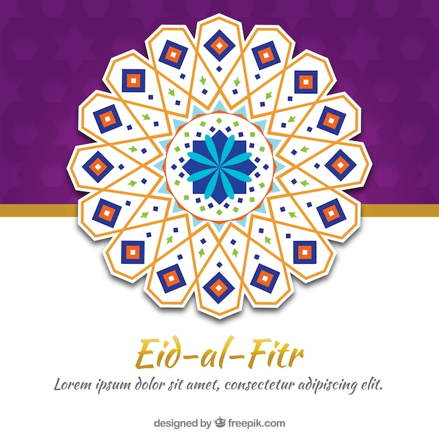 Abstract decorative background of eid-al-fitr