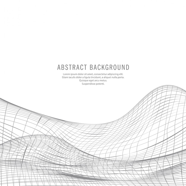 추상 장식 회색 기술 파동 벡터