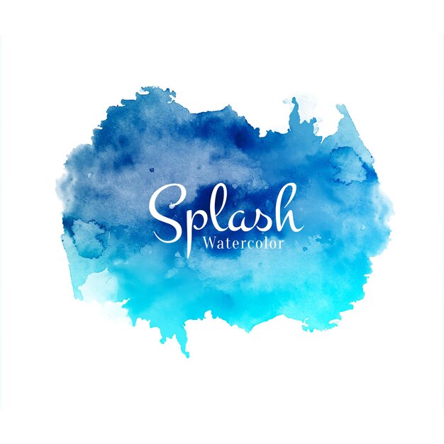 Abstract decorative watercolor splash design background