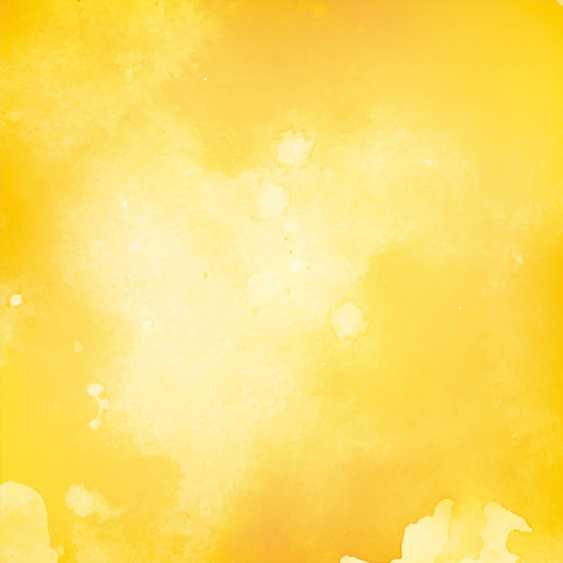 Free vector abstract decorative yellow watercolor background