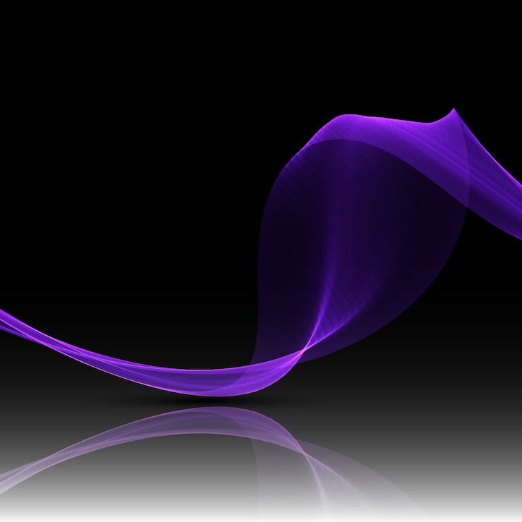 Free Vector abstract design background with flowing purple shape