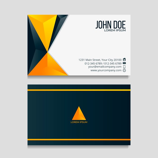 Abstract design for business card