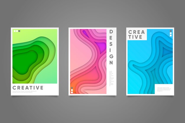 Abstract design colorful covers