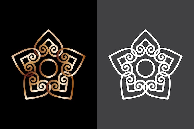 Free vector abstract design logo in two versions