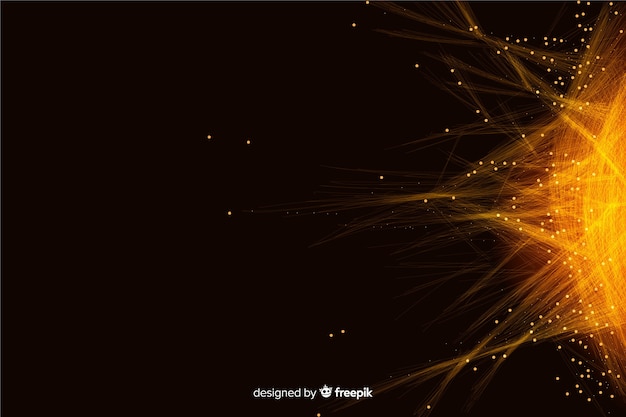 Abstract design technology particle background