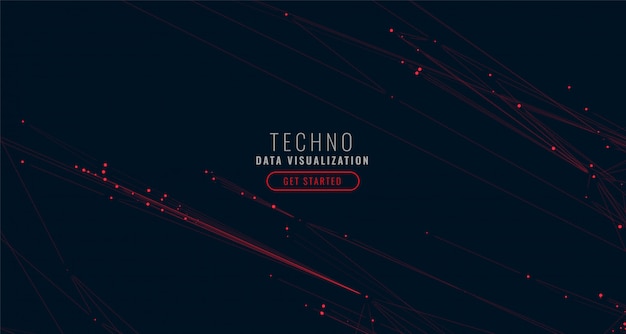 Abstract digital big data visualization background