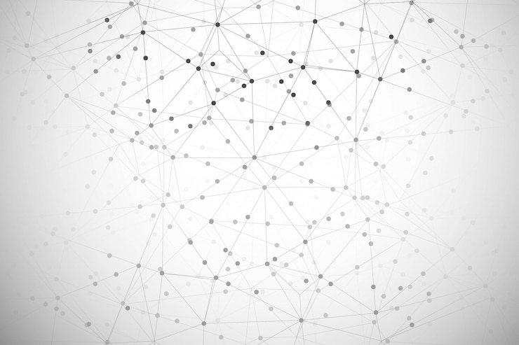 무료 Vector 추상적인 디지털 기술 다각형 배경
