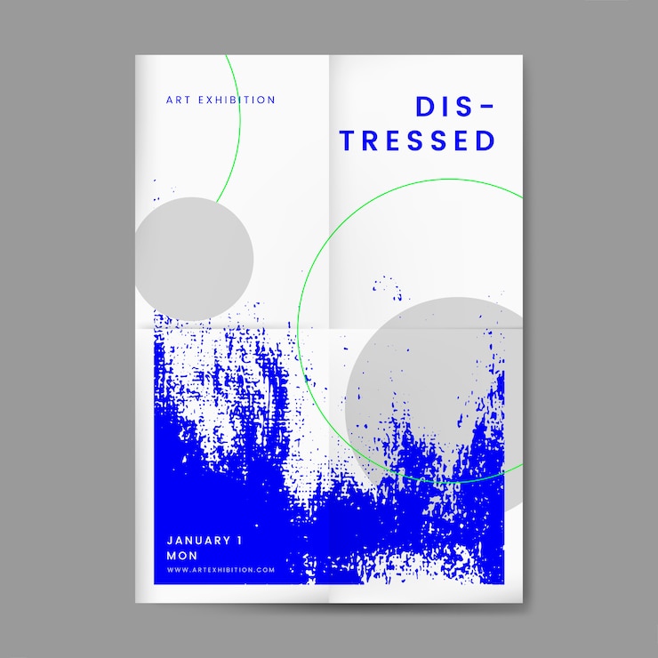 Free Vector abstract distressed design poster