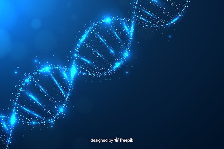 Free Vector abstract dna background