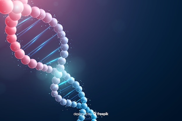 Free vector abstract dna background