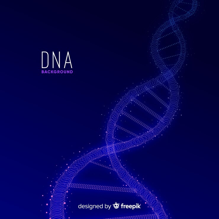 Free Vector abstract dna background