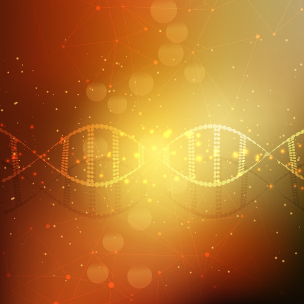 Free vector abstract dna strands background