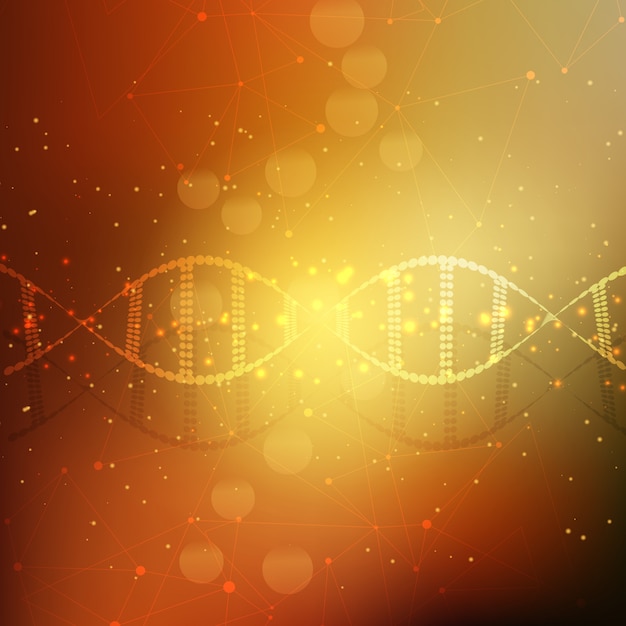 抽象的なDNA鎖の背景