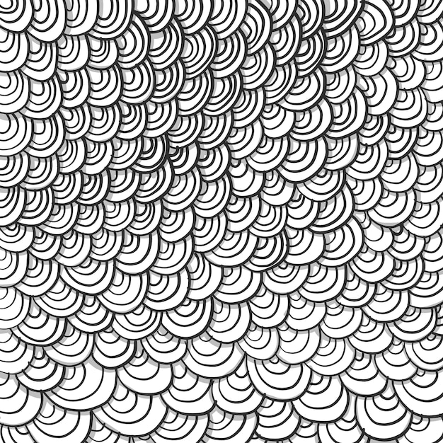 Abstract doodle line art background