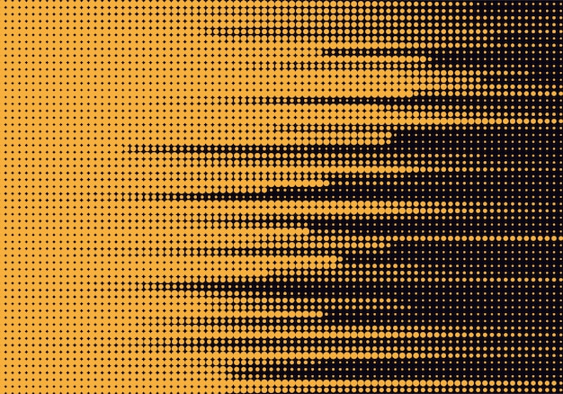 Free vector abstract dotted yellow and black background