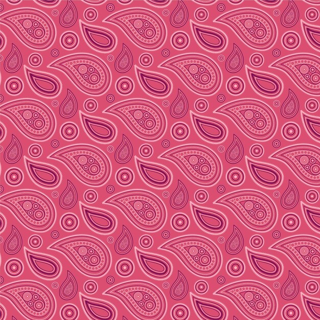 Abstract drops paisley bandana pattern