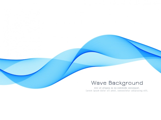 Abstract dynamic blue wave background