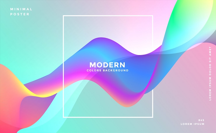 Free Vector abstract dynamic colorful wave background