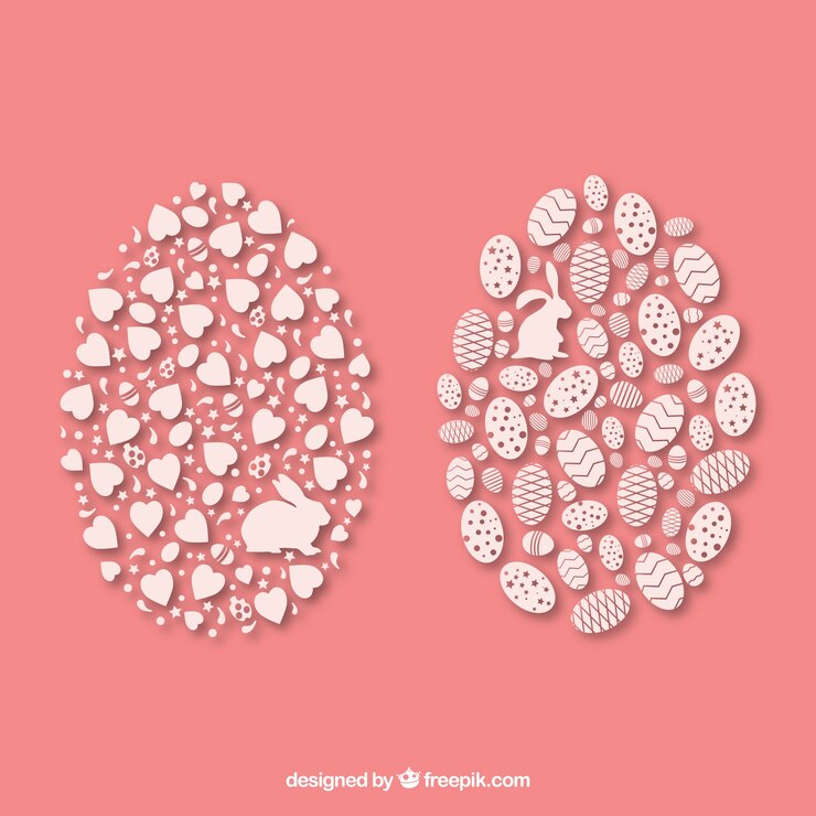 Free Vector abstract easter eggs