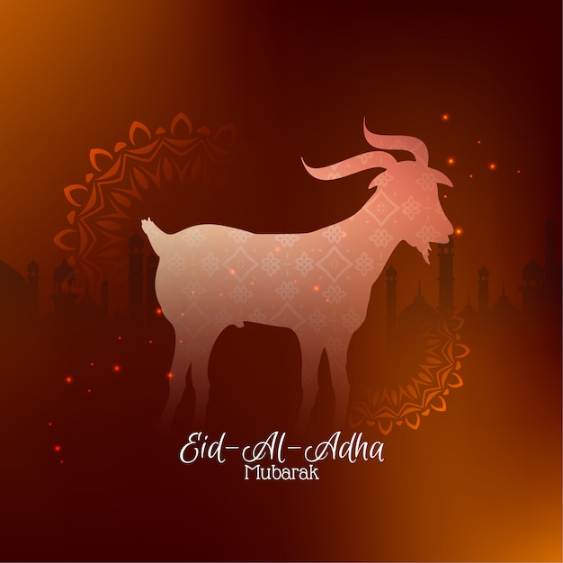 Abstract Eid-Al-Adha mubarak religious background