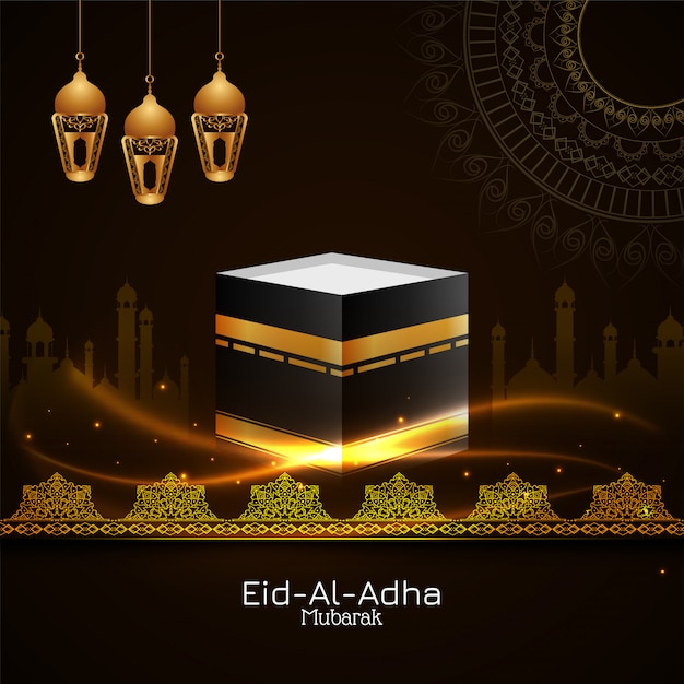 Abstract Eid Al Adha mubarak religious background