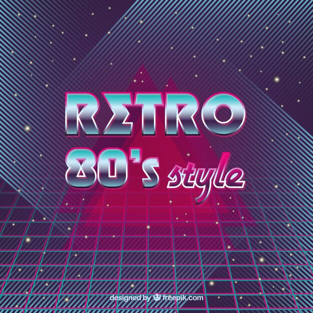 Abstract eighties retro background 