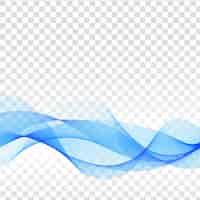 Бесплатное векторное изображение Абстрактная элегантная синяя волна