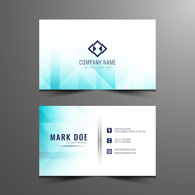 Free vector abstract elegant business card design