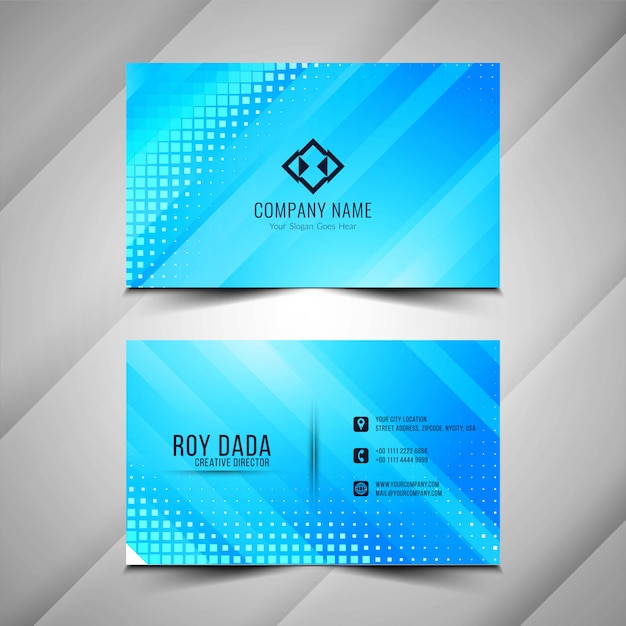 Abstract elegant business card template