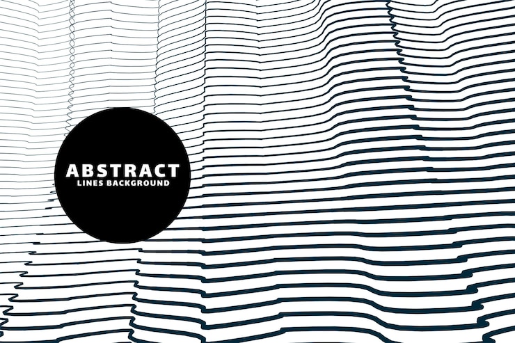 Free Vector abstract and elegant continuous black outline background vector