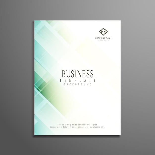 Abstract elegant geometric business brochure design