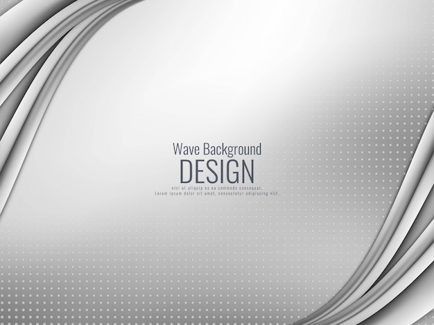 Abstract elegant grey wavy background