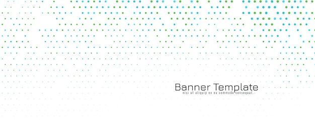 Free vector abstract elegant halftone design banner vector