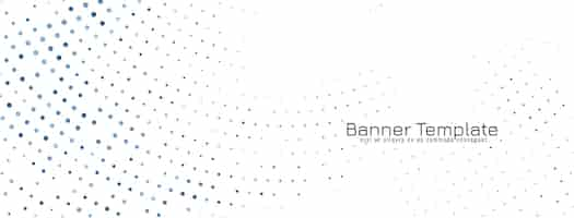 Free vector abstract elegant halftone design banner