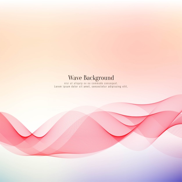 Abstract elegant wave decorative background