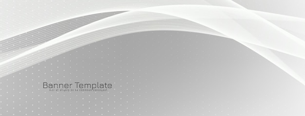 Abstract elegant wave style banner design vector