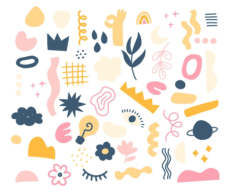 Free Vector abstract elements and shapes collection