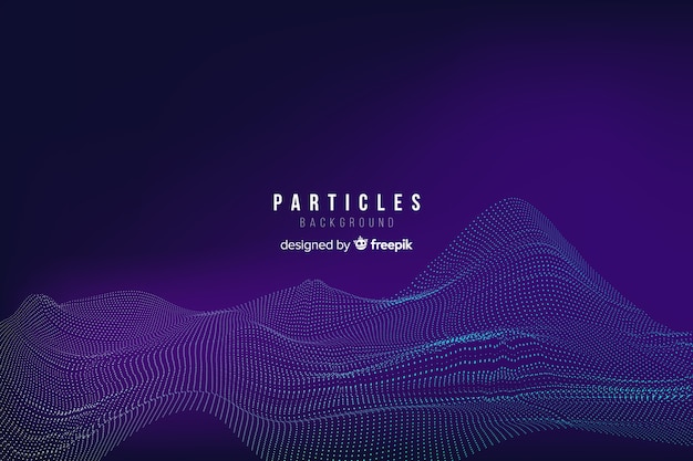 Free vector abstract equalizer particles background