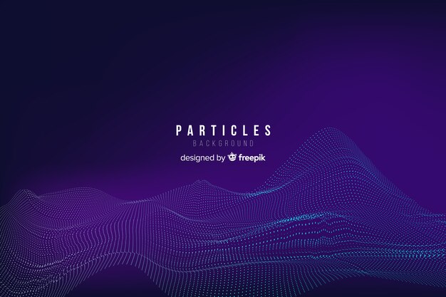 Abstract equalizer particles background