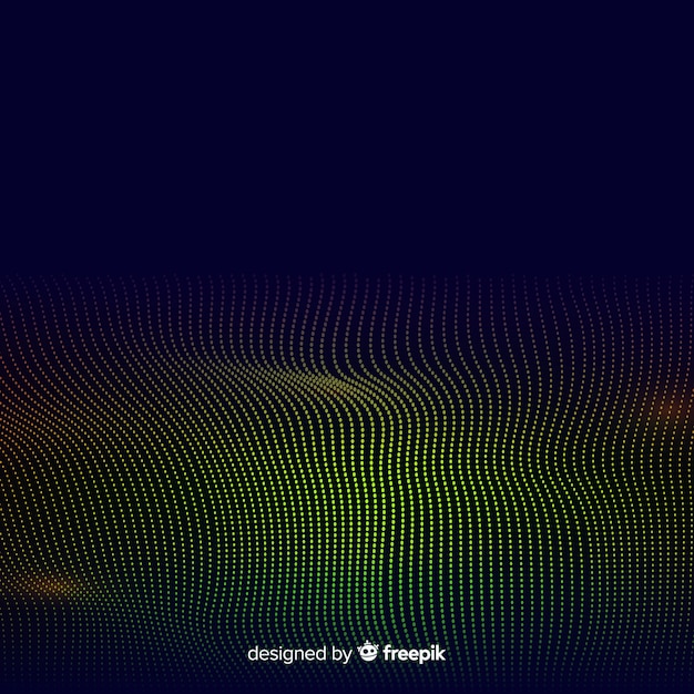 Abstract equalizer particles waves background