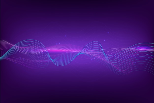 Free vector abstract equalizer wave wallpaper