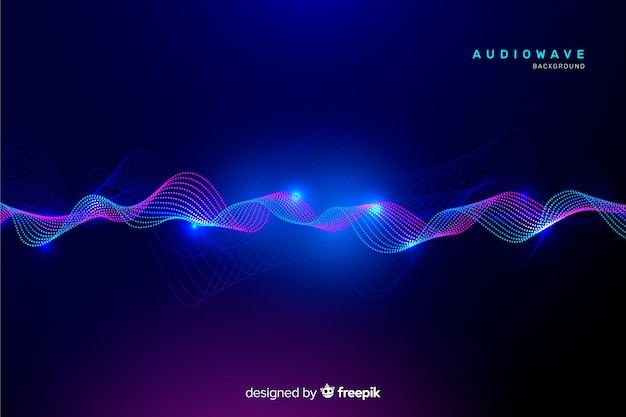 Abstract equalizer waves background