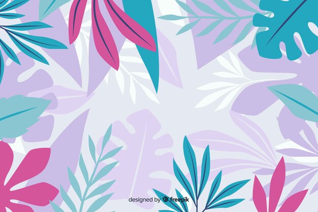 Abstract exotic floral background