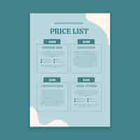 Free vector abstract expert photographer price list