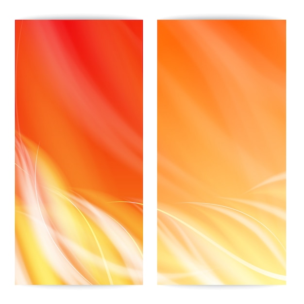 Abstract flame card.
