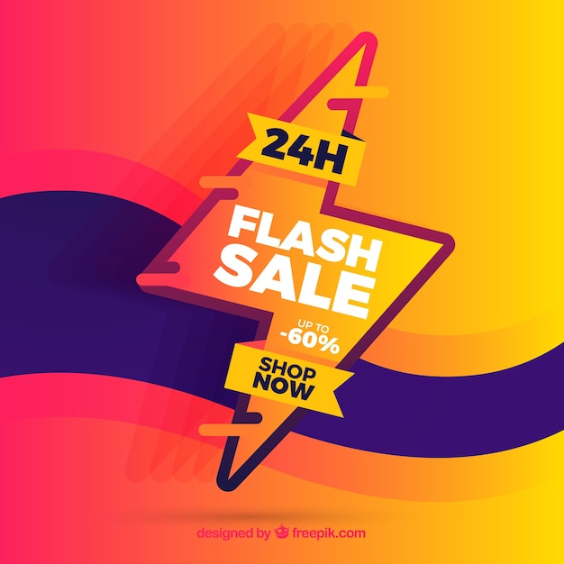 Abstract flash sale background