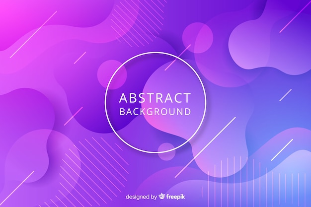 Abstract flat rounded shape background