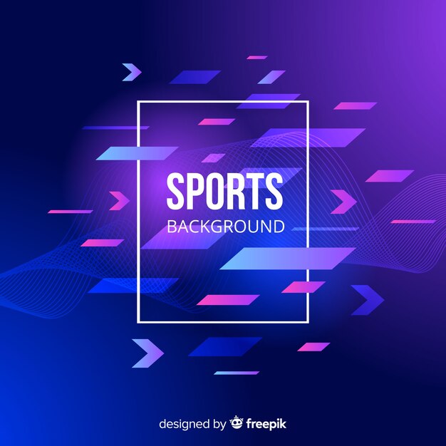 Abstract flat shapes sport background